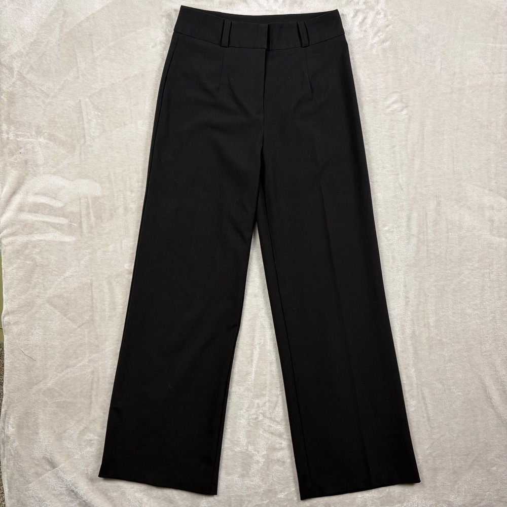JOE B by Joe Ben Bassette Pants Wide Leg High Rise Black Women's Size 7 L32 Chic